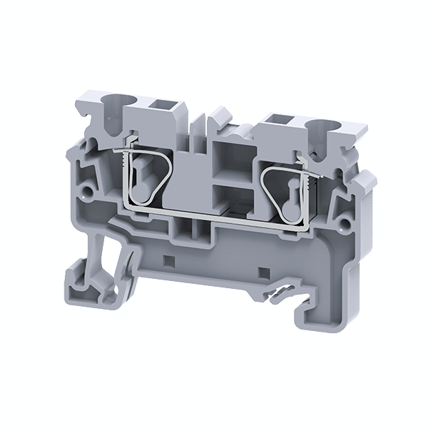 Клемма проходная пружинная OptiClip CX-4-I-BU-32A-(0.2-4) син. КЭАЗ 289714