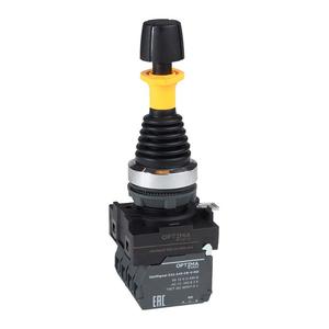 Джойстик OptiSignal D22 C5-J4FB-240 пластик. 4 положения 4НО с фиксацией с блокировкой КЭАЗ 380113