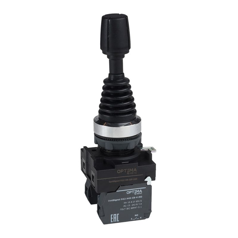 Джойстик OptiSignal D22 C5-J4-240 пластик. 4 положения 4НО без фиксации КЭАЗ 380112