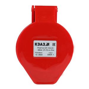 Розетка кабельная 225 32А 380AC 3P+PE+N 6ч IP44 КЭАЗ 222753