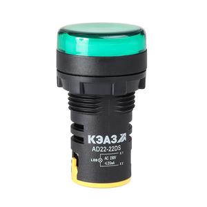 Лампа AD22DS(LED) матрица 22мм 230В зел. КЭАЗ 238693
