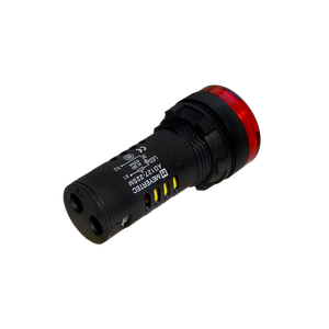 Зуммер с подсветкой, 80дБ, красный, 220V AС, IP65, пластик