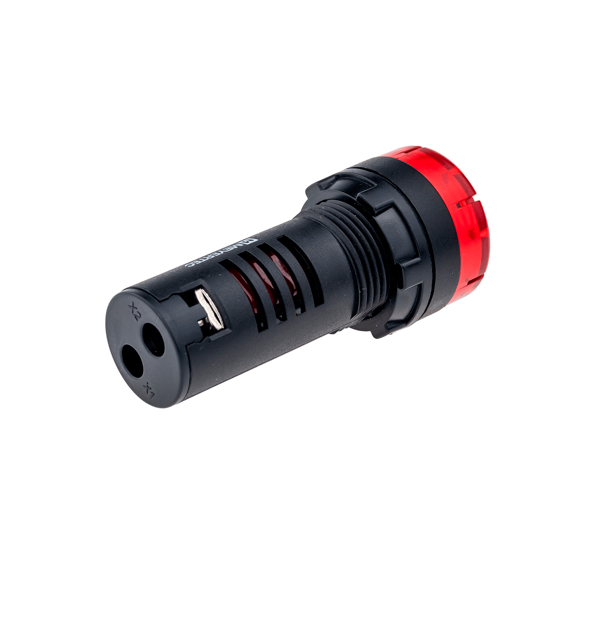 Зуммер с подсветкой, 80дБ, красный, 24V AC/DC, IP40, пластик