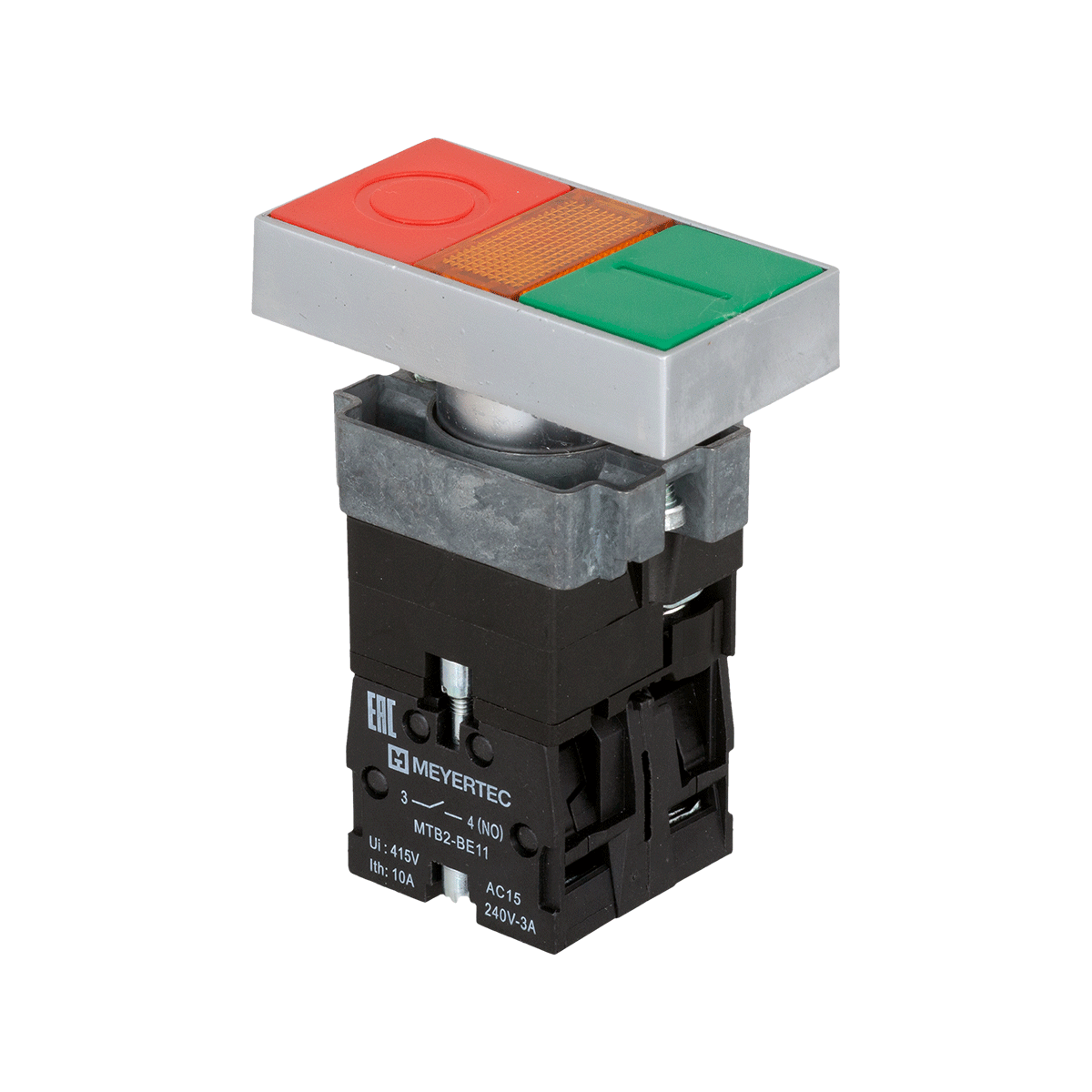 Кнопка двойная с подсветкой 220V