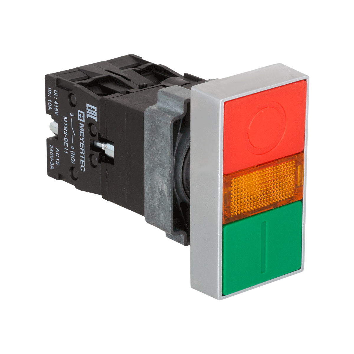 Кнопка двойная с подсветкой 220V