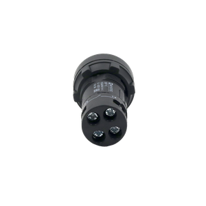 Кнопка желтая выступающая с подсветкой, 1NO, 24V AC/DC, IP54, пластик