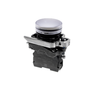 Лампа сигнальная белая, 24V AС/DC, IP65, металл