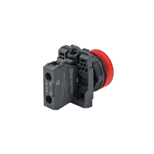 Лампа сигнальная красная, 24V AС/DC, IP65, пластик