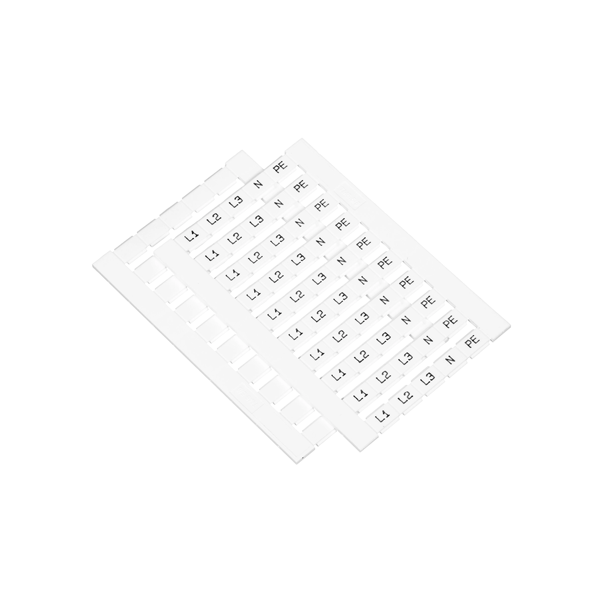 Маркировка пружинных клемм 6, 10, 16 мм², (L1, L2, L3, N, PE) (уп. 100 шт.)
