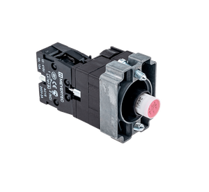 Основание с подсветкой 1NC красный 24V, металл