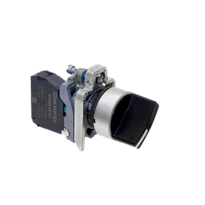 Переключатель на 2 положения с возвратом, короткая ручка, 1NO, IP65, металл