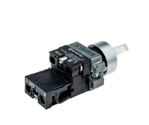 Переключатель с подсветкой, с фиксацией, 220V AC/DC, белый, 3 положения, 1NO