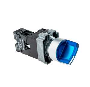Переключатель с подсветкой, с фиксацией, 220V AC/DC, синий, 2 положения, 1NO