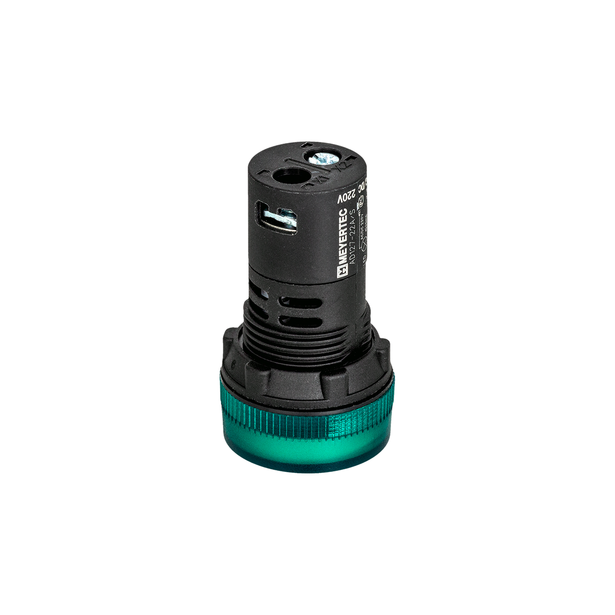 Сигнальная LED лампа, зеленый, 220V AC/DC IP65