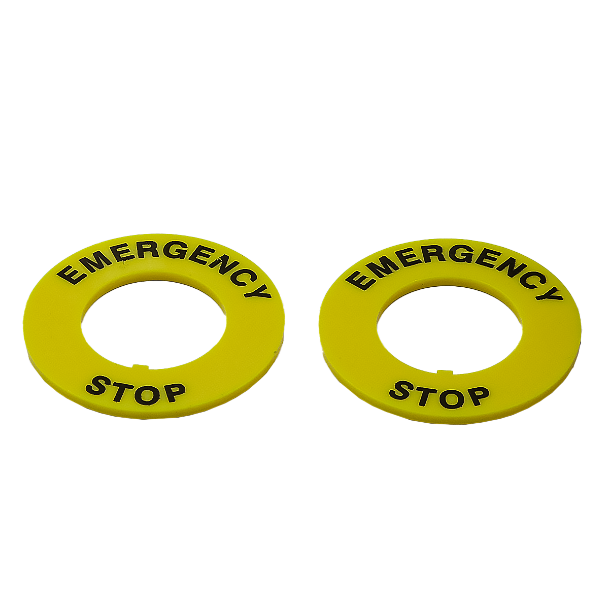 Табличка "Emergency Stop", размер 40 мм (2 шт. в комплекте)