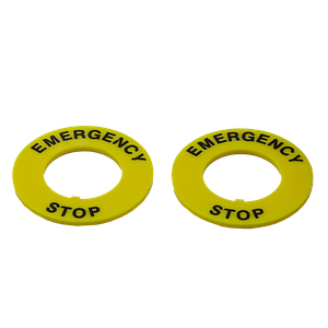 Табличка "Emergency Stop", размер 40 мм (2 шт. в комплекте)