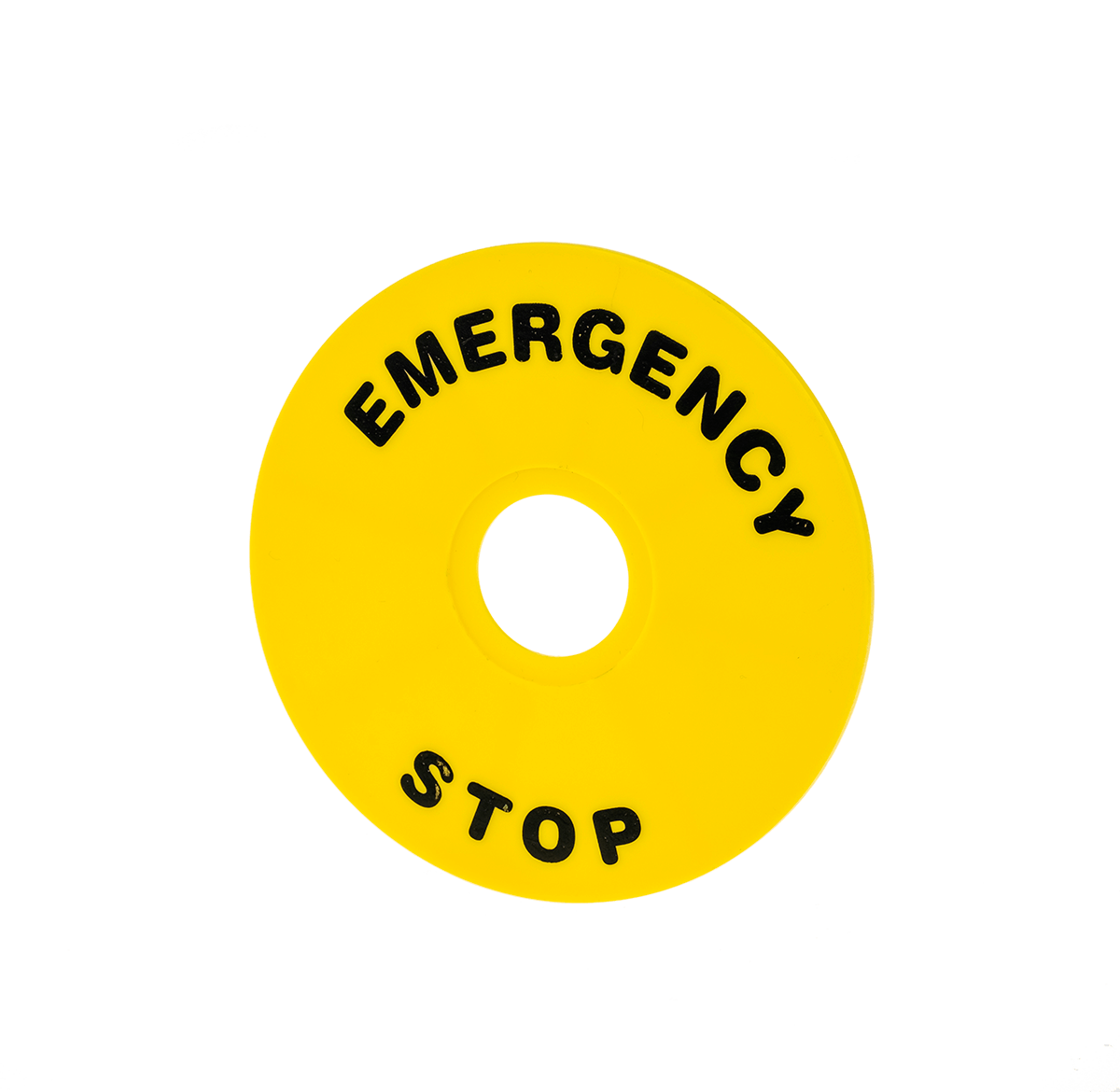 Табличка "Emergency Stop", размер 90 мм (2 шт. в комплекте)