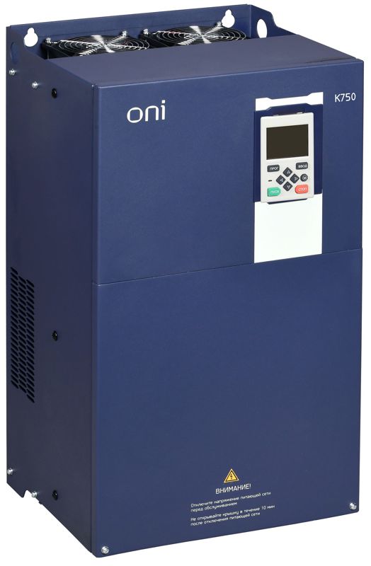 Преобразователь частоты K750 380В 3ф 75-90кВт 150-176А со встроен. тормозом ONI K750-33-7590TM