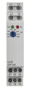 Реле фаз ORF-08D 3ф 2 конт. 127-265В AC с контр. нейтр. ONI ORF-08D-127-265VAC