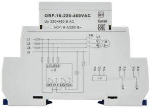 Реле фаз ORF-10 3ф 2 конт. 220-460В AC ONI ORF-10-220-460VAC