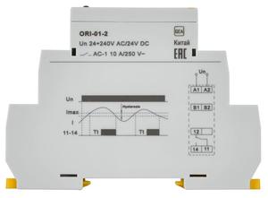 Реле тока ORI 0.2-2А 24-240В AC/24В DC IEK ORI-01-2