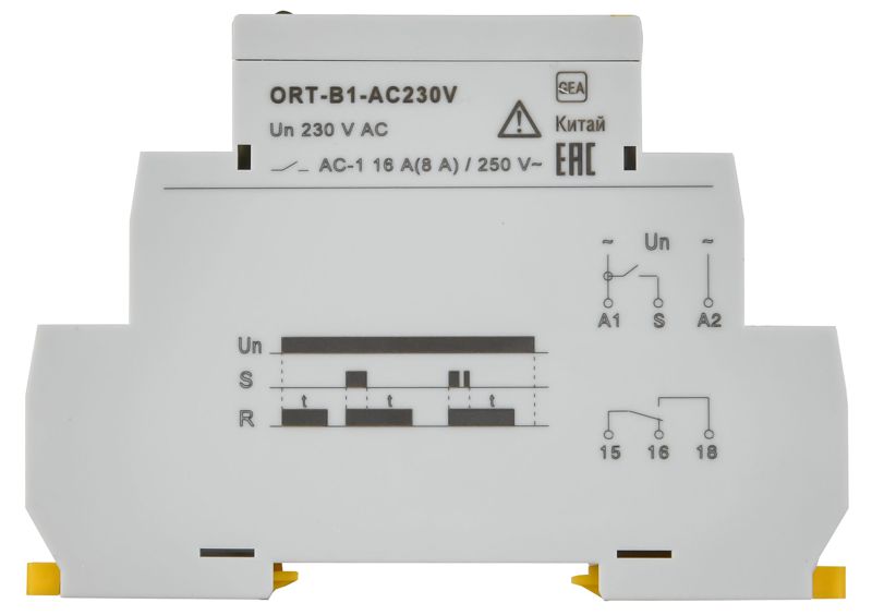 Реле задержки выключения ORT 1 контакт 230В AC IEK ORT-B1-AC230V