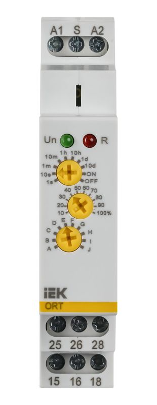 Реле времени ORT 12-240В AC/DC 2 контакта многофункц. IEK ORT-M2-ACDC12-240V