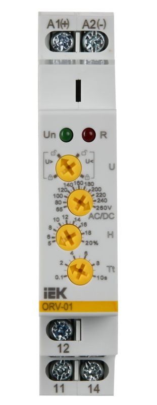 Реле напряжения ORV 1ф 110-240В AC/DC IEK ORV-01-AD110-240