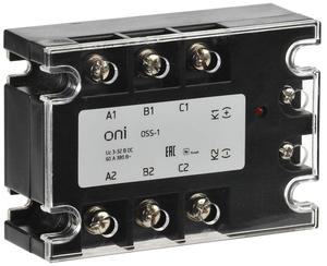 Реле твердотельное OSS-1 60А 380В AC 3-32В DC ONI OSS-1-3-60-B