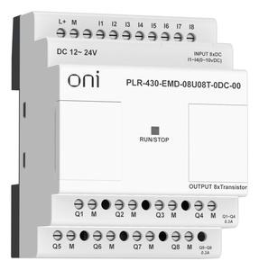 Модуль расширения входов выходов ПЛК 430 4 DI 4 UI (0-10В/DI) 8 TO 24В DC ONI PLR-430-EMD-08U08T-0DC-00