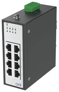 Коммутатор промышленный неуправляемый ISU-430 Ethernet 8 портов 10/100BaseT разъем RJ45 24В AC/12/24/48В DC с резервированием ONI ISU-430-8FE0000000000