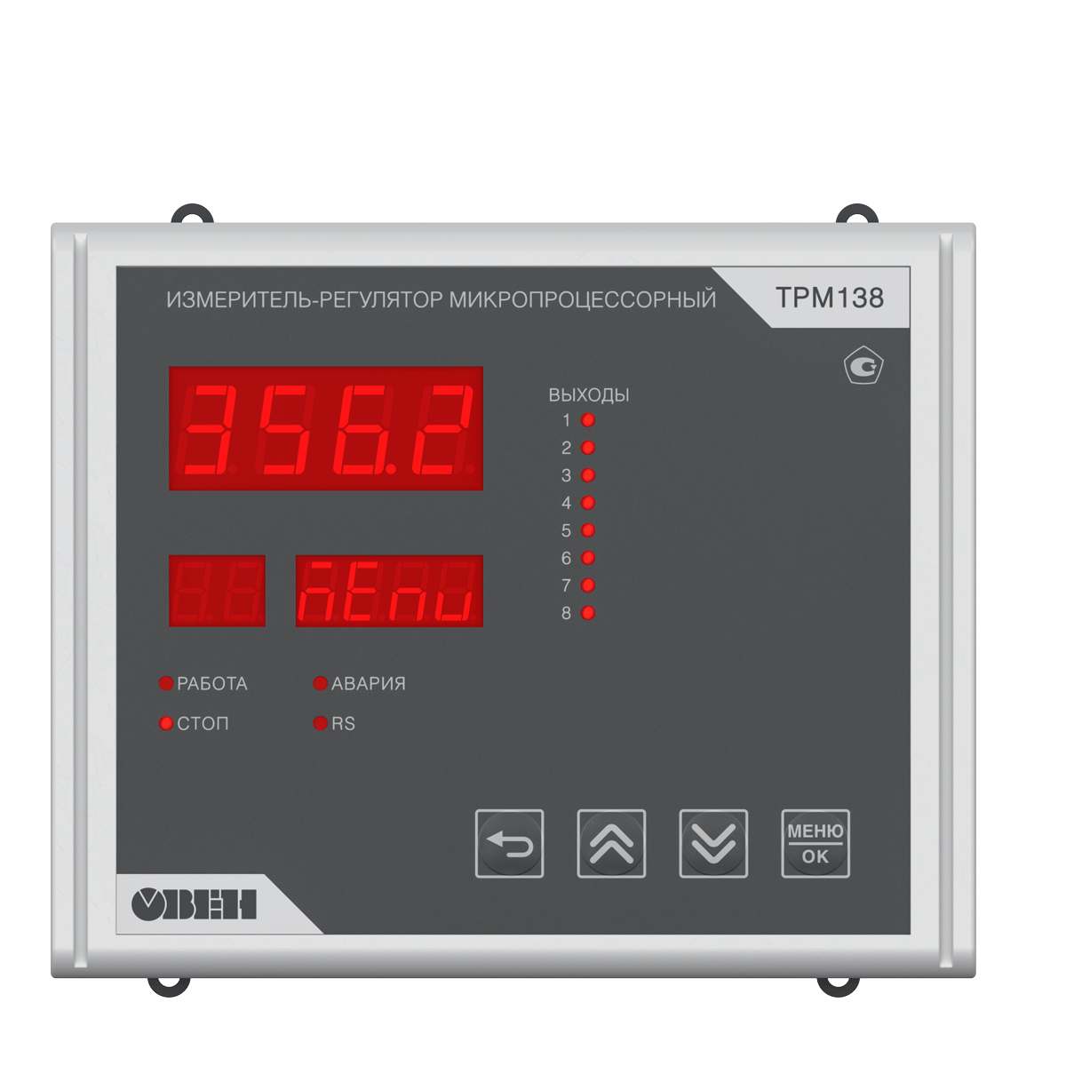 ТРМ138 [M02] обновленный восьмиканальный ПИД-регулятор с USB и RS-485