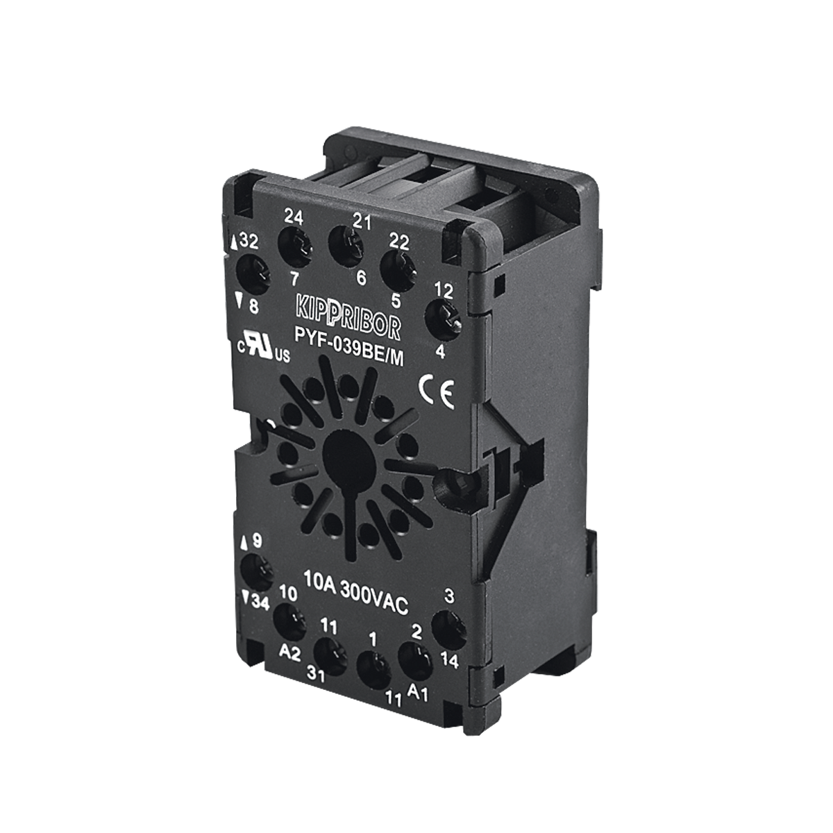 Монтажные колодки KIPPRIBOR PYF-039BE (для 3-контактных промежуточных реле серии RS)