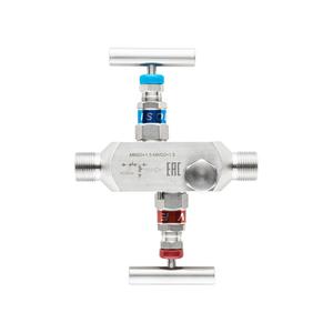 Двухвентильный игольчатый клапан SS-2R, FG1/2-FG1/2 (внутр.- внутр.), нерж. Китай