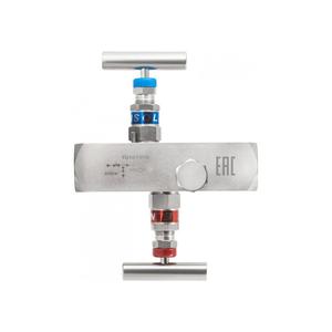 Двухвентильный игольчатый клапан SS-2R, FМ20х1,5-FМ20х1,5 (внутр.- внутр.), нерж. Китай