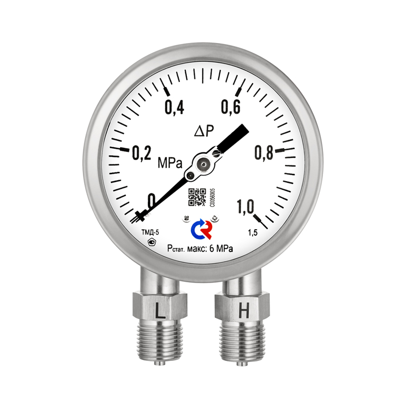 ТМД-5-521Р(0-0,1MPa)0,6MPa.2xG1/2.1,5